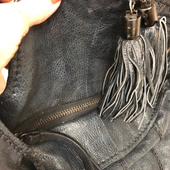 SOLD Lockheart Leather NWOT Teal Leather Tote - Picture 7 of 8